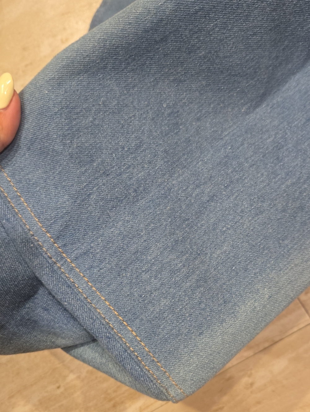 New Victoria's Secret Studded Denim Blue Tote Bag - Picture 3 of 12